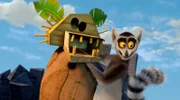 Julien will sich unter die Fossa schleichen, um ihre Pläne zu erfahren. Dazu verkleiden sich Maurice und er als Fossa-Männchen.