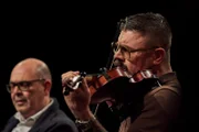 Von links: Hannes Ringlstetter und Florian R. (Bandmitglied von Django 3000).