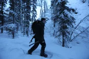 Charlie Jagow surveying his trapline.