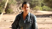 Medium shot portrait of Bear Grylls in Namibia.