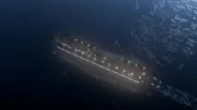 Wilhelm Zahn, dem militärischen Kapitän, ist die Gefahr eines plötzlichen Angriffs durch sowjetische U-Boote sehr bewusst, daher will er möglichst nahe an der Küste bleiben, wo es etwas geschützter ist als mitten auf der Ostsee. (CGI-Animation)