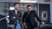 L-R: Nick Durand( Patrick Heusinger ), Cal Isaac(  Matthew Le Nevez )