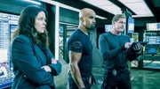 (v.li.): Amy Farrington (Lieutenant Piper Lynch), Shemar Moore (Daniel ‚Hondo‘ Harrelson), Kenny Johnson (Dominique Luca).