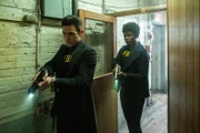 (L-R): John Boyd als Special Agent Stuart Scola , Katherine Renee Kane asl Special Agent Tiffany Wallace