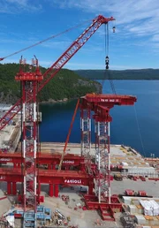 The Italian company Fagioli’s worksite at Bull Arm, near St. John’s in Canada.