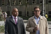 Chunk Palmer (Christopher Jackson, l.); Jason Bull (Michael Weatherly, r.)