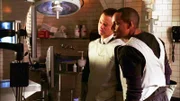 Detective Mac Taylor (Gary Sinise, l.) und Dr. Sheldon Hawkes (Hill Harper). Die Verwendung des sendungsbezogenen Materials ist nur mit dem Hinweis und Verlinkung auf TVNOW gestattet.