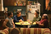 L-R: Mac (Rob McElhenney), Dennis (Glenn Howerton), Charlie (Charlie Day), Frank (Danny DeVito)