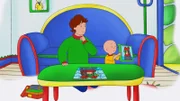 Caillou und sein Vater haben ein altes Puzzlespiel gefunden. Leider fehlt das letzte Puzzle-Teil. Das muss gefunden werden.