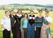 SF bi de Lüt Landfrauenküche - Bergün GR Folge 1 Die Protagonistinnen: Lina Bernhardsgrütter, Margit Odermatt, Migga Falett, Käthy Hürzeler, Annelies Graf, Antonia Rudin, Silvia Limacher