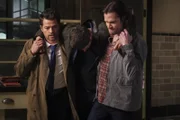 L-R: Castiel (Misha Collins), Dean Winchester / Michael (Jensen Ackles) and Sam Winchester (Jared Padalecki)