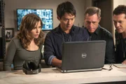v.l.: Erin Lindsay (Sophia Bush), Sheldon Jin (Archie Kao), Hank Voight (Jason Beghe), Antonio Dawson (Jon Seda)