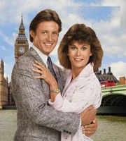 Lee Stetson (Bruce Boxleitner, l.); Amanda King (Kate Jackson, r.)