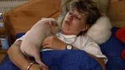 frau mit schwein