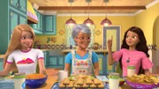 Barbie, Marisol, Teresa Barbie und ihre Freundinnen helfen bei der Eröffnung eines neuen Restaurants in New York.
