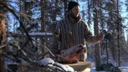 Ein Vogel auf der Suche nach Abfällen landet auf der Hand von Johnny Rolfe.  (National Geographic)