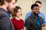 (v.li.): Josh Kelly (Robbie), Caitlin McGee (Sydney Strait), Michael Luwoye (Anthony Little), Barry Sloane (Jake Reilly)