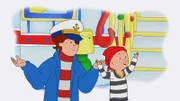 Als Seeleute verkleidet, machen sich Caillou und sein Vater auf die Suche nach dem fehlenden Puzzle-Teil.