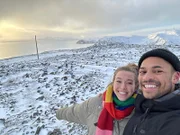 Fürs persönliche Erinnerungsalbum: Reisebloggerin Henni und ihr Freund Cedric schicken via Instagram Grüße aus dem Norden Norwegens.