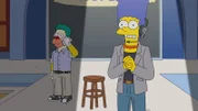 Krusty (l.); Marge (r.)