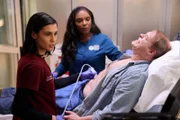 l-r:Dr. Zola Ahmad(Sophia Ali), Maggie Lockwood(Marlyne Barrett),Floyd Bevans(Kiff Vandenheuvel )