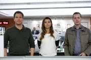 Ein neuer Fall wartet auf DiNozzo (Michael Weatherly, l.), Ziva (Cote de Pablo, M.) und McGee (Sean Murray, r.) ...
