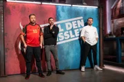 Die Beet-Brüder (Claus Scholz, l. und Gunnar Fichter), Steffen Henssler (r.)