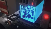 CGI iamge - Pump of a fire tracks.