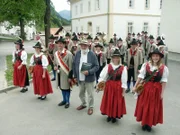 Sepp Forcher unterwegs mit der Musikkapelle Nikolsdorf.
