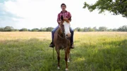 James Marsden auf dem Pferderücken auf Jims Ranch.