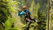 Bei Nina Heins sorgt die Zipline Hirschgrund für einen ordentlichen Adrenalinkick.