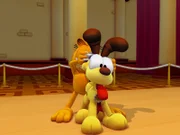 Garfield beschließt, dass Odie beim Wettbewerb mitmachen soll und ernennt sich zu seinem Manager.