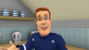 Feuerwehrmann Sam in der Küche