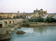 Sicht auf die Mezquita vom linken Ufer des Guadalquivirs.