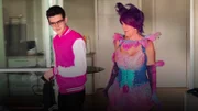 Cosplayer macht sich bereit