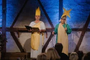 Alois und Elsbeth Gscheidle (Marcus Neuweiler und Birgit Pfeiffer) versuchen sich als die "scheinheiligen Zweikönige".