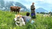 Hirtinnen auf der "Malga Telvagola" im Trentino.