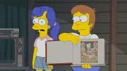 Marge (l.); Homer (r.)