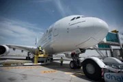 Flughafen Dubai Internatioanl - Beladung eines Airbus A380