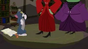 Erwischt: Die beiden Hexen sind wach und stehen Tom und Jerry gegenüber.