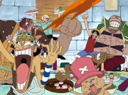 Monkey D. Ruffy und seine Crew