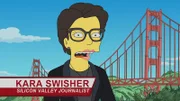 THE SIMPSONS: In a parody documentary, a young college-dropout CEO embraces the Silicon Valley “fake it until you make it” philosophy and bewitches Mr. Burns into funding her highly dubious dream project in the "Thirst Trap: A Corporate Love Story" episode of THE SIMPSONS airing Sunday, Oct 29 (8:00-8:30 PM ET/PT) on FOX. Guest voice Kara Swisher.