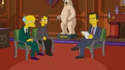 THE SIMPSONS: In a parody documentary, a young college-dropout CEO embraces the Silicon Valley “fake it until you make it” philosophy and bewitches Mr. Burns into funding her highly dubious dream project in the "Thirst Trap: A Corporate Love Story" episode of THE SIMPSONS.
