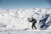 Andrzej Bargiel während einer Trainingseinheit in La Grave, Frankreich.