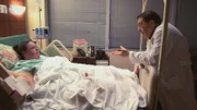 Dr Now lecturing an emotional Penny in the hospital.