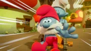 Papa Plumpf und die anderen Plümpfe sind den beiden dicht auf den Fersen.