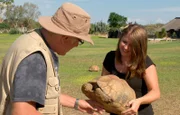Auf der Famwiese geht es heute den Schildkröten-Zecken an den Kragen!