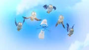 Clumsy träumt davon zu fliegen, wie die Vögel.