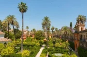 Der ehemalige Königspalast Reál Alcazar in Sevilla mit seinen einmaligen Gärten.