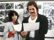 Kriminalhauptkommissar Schimanski (Götz George) staunt: Bella Klein (Despina Pajanou) Foto-und Videotechnikerin, ist nicht nur hübsch - sie hat auch gute Arbeit geleistet.
